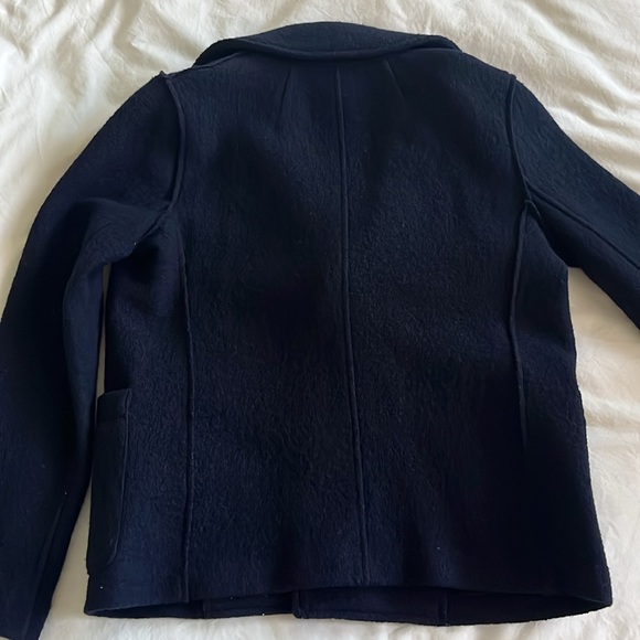 J Crew Wool Jacket, Size 2, Navy - Picture 9 of 10